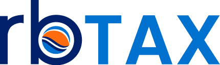 rb TAX, accounting logo